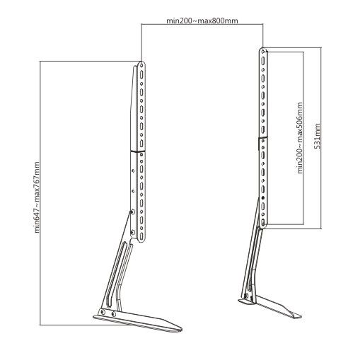 Βάση TV Επιτραπέζια ATC-2370 23"-70"